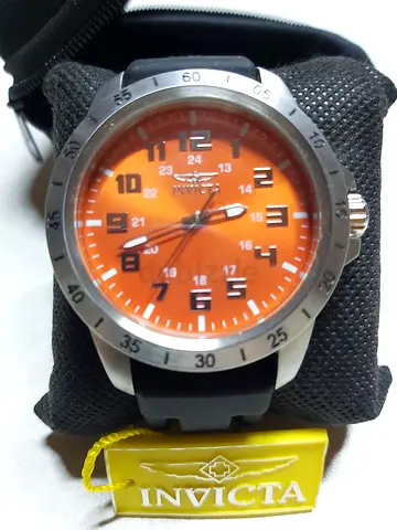 Invicta Mens Orange Dial Sport Watch