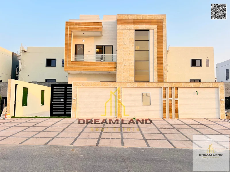 A villa at a price including registration and ownership fees on the main street, ready for occupancy in the most prestigious areas of Ajman, freehold63896629403907110