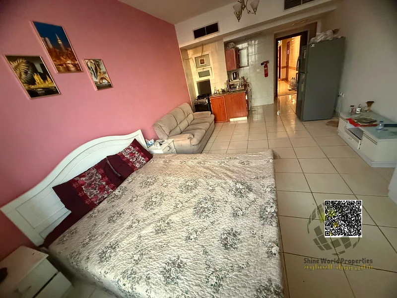 Fully Furnished Studio for Sale | High Floor | Orient Towers – Ajman63867044734721111