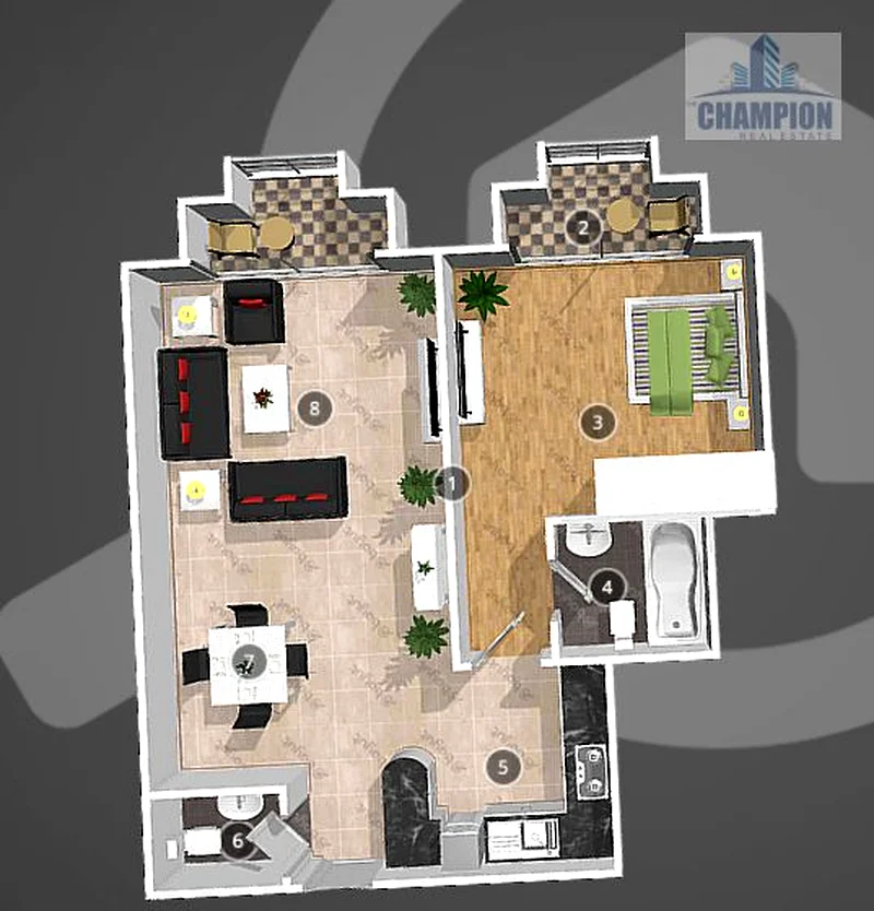 Heart of Silicon | Chiller Free  | 1BHK 2balcony |63612102947458113