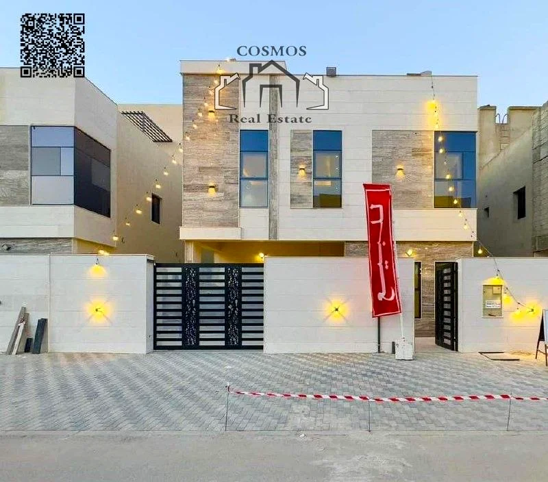 Luxurious 5-Bedroom G+2 Villa with Open Rooftop, AC, FEWA, & Registration Included – For Sale in Al Helio 2, Ajman!63908570554754110