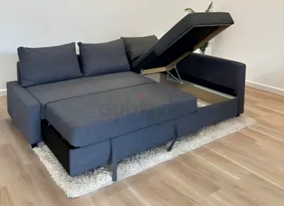Ikea L Shape Sofa cum bed with big storage in L , and You can fix the L l