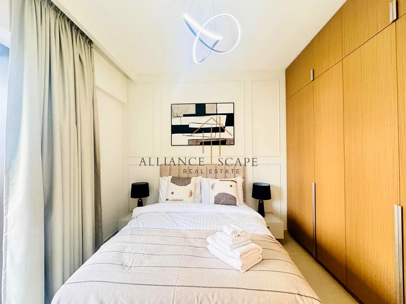 🏡 شقة مفروشة بالكامل من غرفة نوم واحدة للإيجار في لوتس بحيرة كريك بيتش | فقط 110 ألف درهم! 🌟63760310283265112