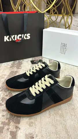 Maison Margiela Leather Sneakers ‘Black’