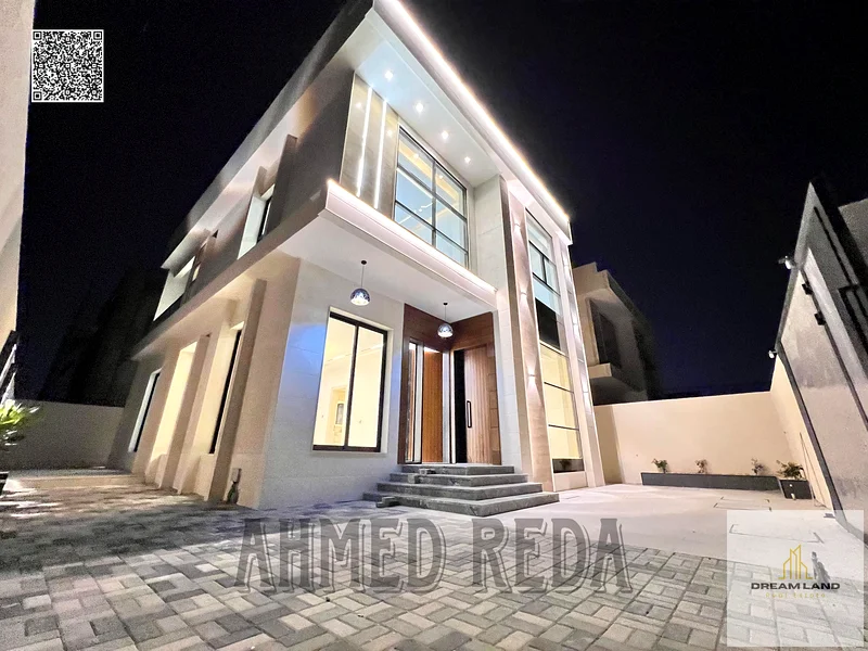 For sale: Luxurious two-story villa with a prime location in Ajman, close to Sheikh Mohammed bin Zayed Road. Freehold for life for all nationalities.63914724510723112