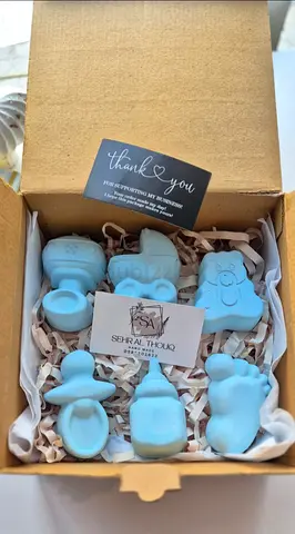 Adorable Blue Baby Silicone Molds Set