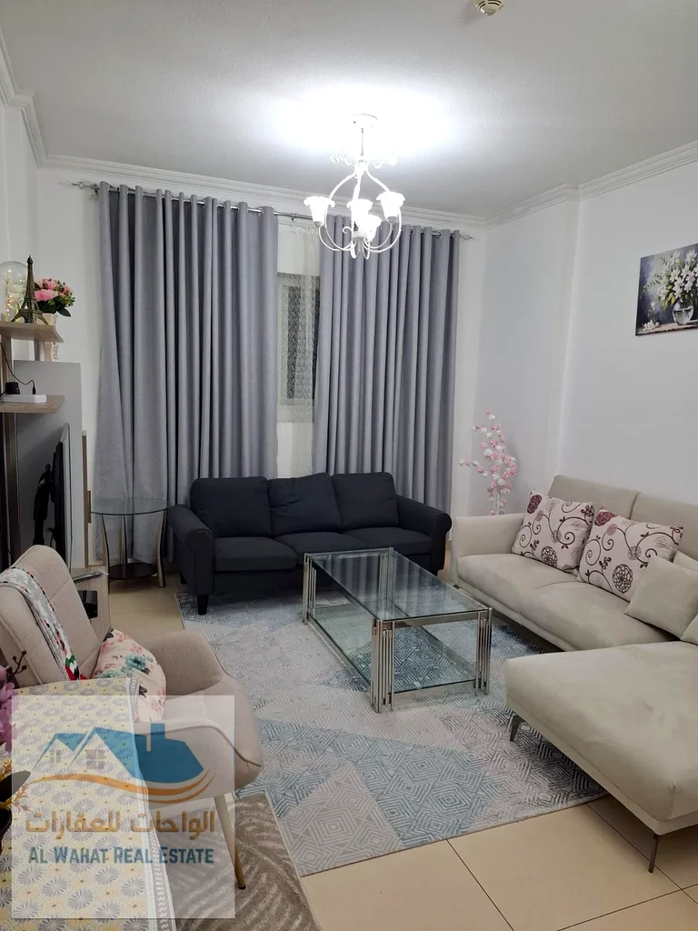 🏠 شقة مفروشة للإيجار الشهري - غرفة نوم واحدة وصالة 📍 عجمان - أبراج الياسمين (خلف سيتي سنتر عجمان) ✨ مواصفات الشقة: واسعة63714729716353112