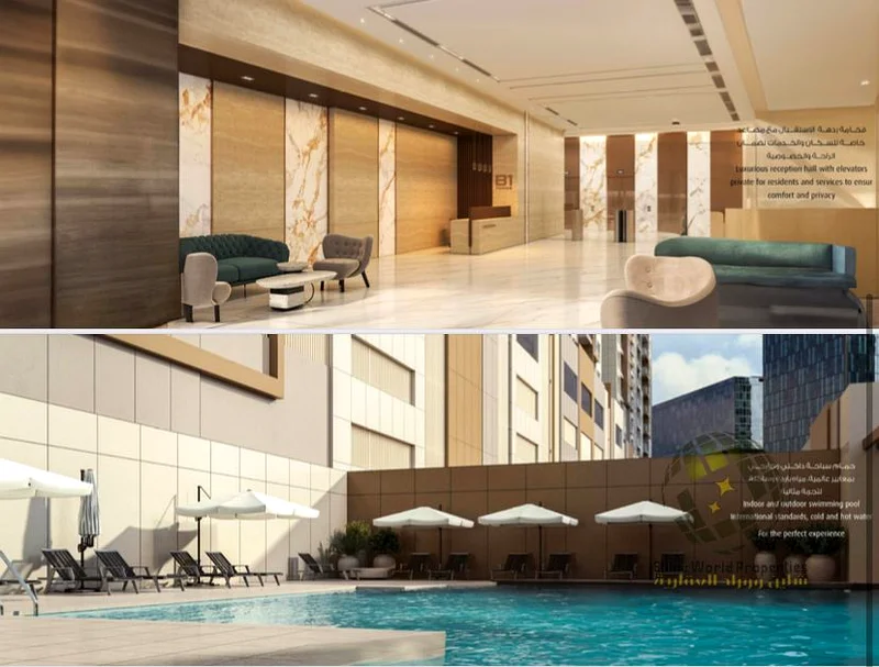 1 BHK apartment for resale in Ajman One phase 2 | High ROI | Free AC | Partial sea view63890376247297114