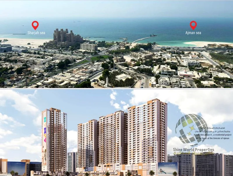 1 BHK apartment for resale in Ajman One phase 2 | High ROI | Free AC | Partial sea view63890376247297111