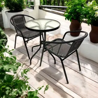 Stylish Outdoor Bistro Set - Perfect for Cozy Gatherings!