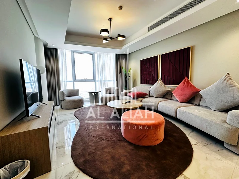 شقة مفروشة بالكامل بثلاث غرف نوم + خادمة | بإطلالة على البحر والمدينة63812917761282113