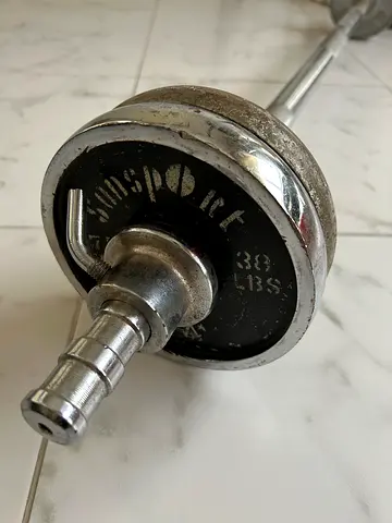 Steel Weight Bar + weights + locks for Home Workouts