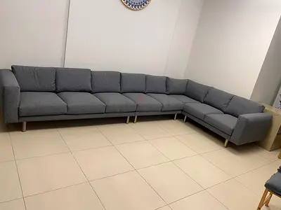 IKEA Norseborg Corner Sofa seven seater, dark grey