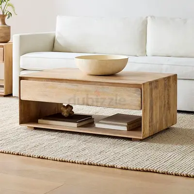 Stylish Wooden Coffee Table with Storage