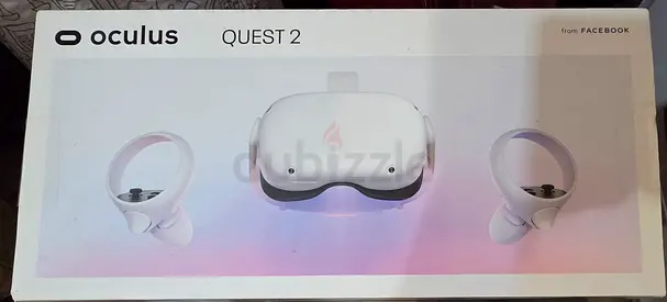 Oclous Quest 2.  128 GB + Elite Strap with Extra Battery + Meta Quest 2 Orginal Bag  وكيولوس كويست 2