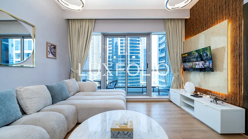 شقة مُحسّنة بغرفة نوم واحدة بإطلالات أنيقة على المارينا متاحة الآن63834294686721110