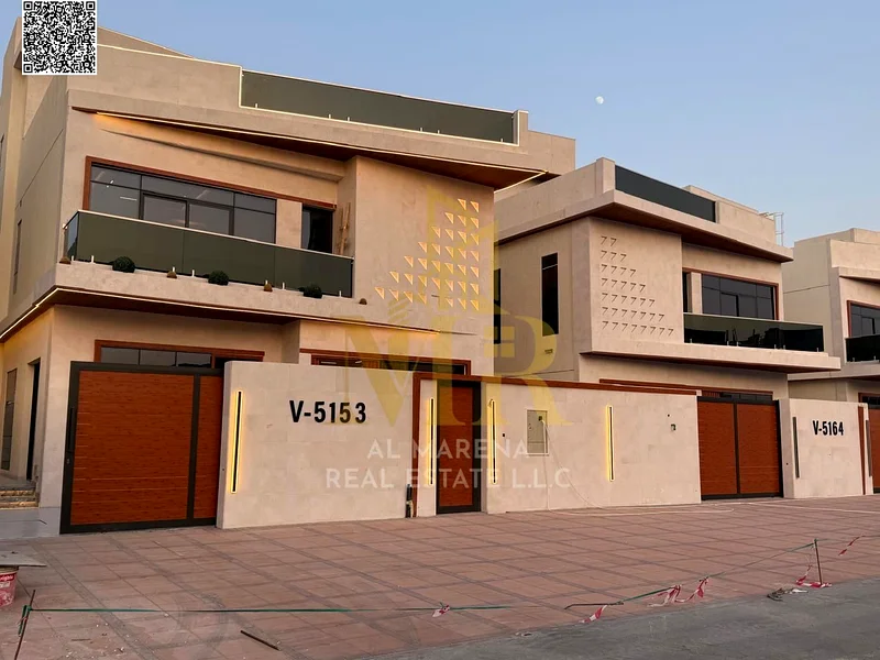 A villa with a price including registration and ownership fees on the main street, ready for occupancy in the most upscale areas of Ajman, freehold fo63898098126850112