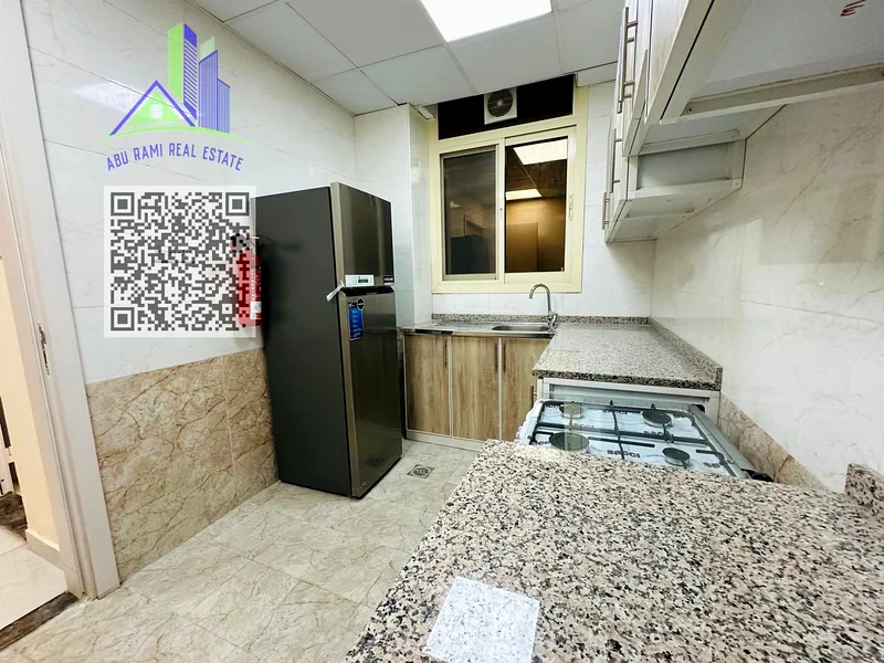 Monthly rent in Ajman, Al Nuaimiya, 2 rooms and a living room next to Al Hawat Market. Two rooms are available for rent, 5,700 and 5,000.63836977129345112
