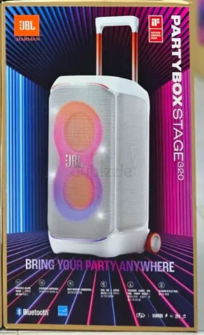 JBL Partybox Stage 320 Speaker white  BRAND NEW , SEALED BOX