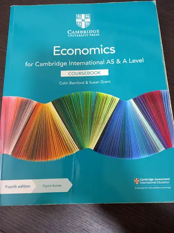 Cambridge international as and a level economics course book