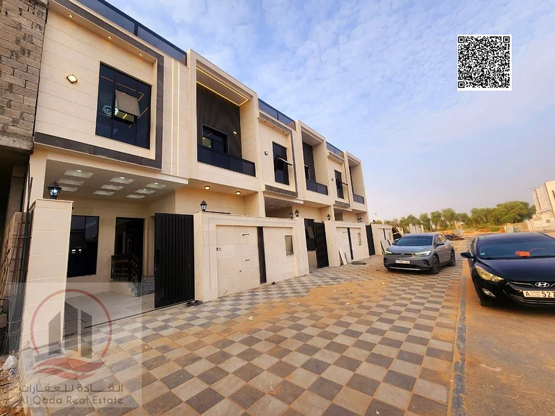 Villa for sale at Ajman - Al Heloi 2 area the Villa G +2 (5 Master room + big court + big Majlis + big Hall + maid room)63898098083970110