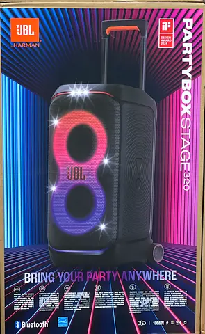 JBL Partybox Stage 320 Speaker Black BRAND NEW , SEALED BOX