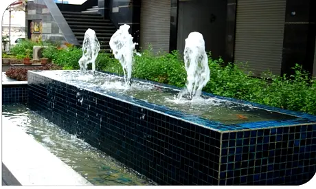 Elegant Outdoor Jet Bubble Water Fountain for a Serene Atmosphere