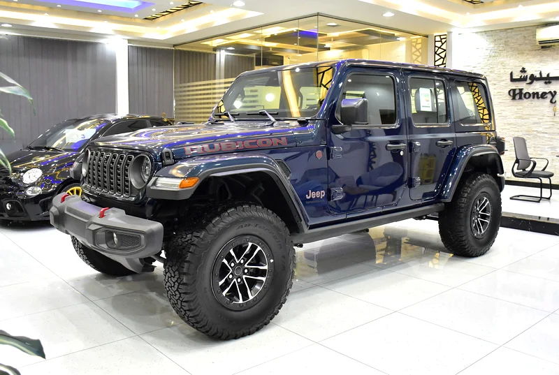 AED 3,666 EMi for 5Yrs Jeep Wrangler Unlimited Rubicon 2.0L ( 2025 Model ) in Blue Color GCC Specs63489878283651111