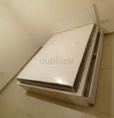 IKEA Malam king size 180×200cm bed frame with IKEA mattress and 2 big storage drawers underneath is