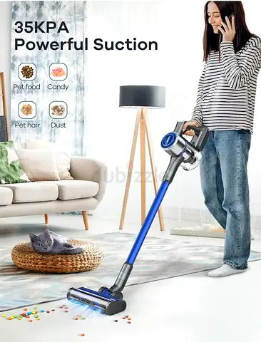 WELOV Cordless Vacuum Cleaner, 6 in 1 Lightweight Stick Vacuum Cleaner 35Kpa Powerful Suction, Max 4