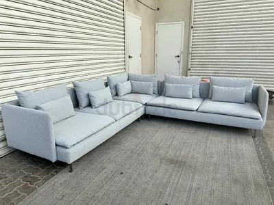 Ikea söderhamn sectional corner sofa six seater