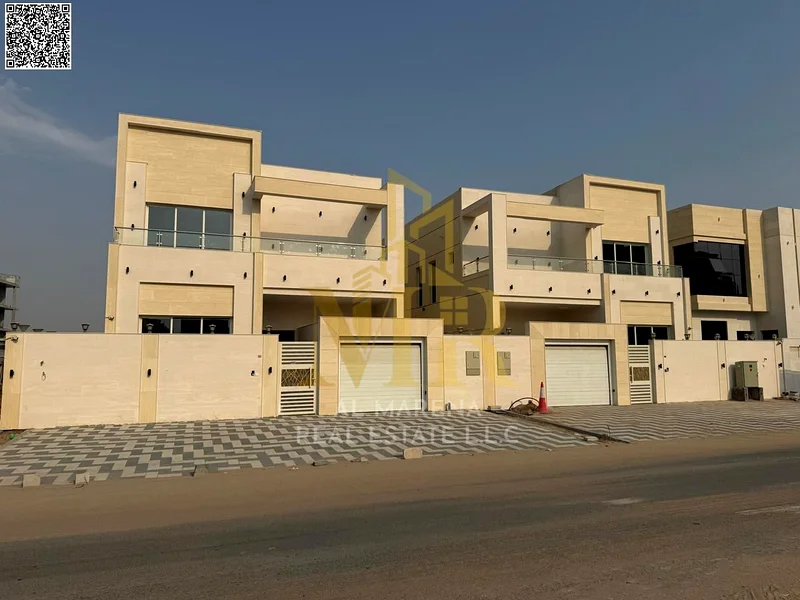 A villa with a price including registration and ownership fees on the main street, ready for occupancy in the most upscale areas of Ajman, freehold fo63898098118273111