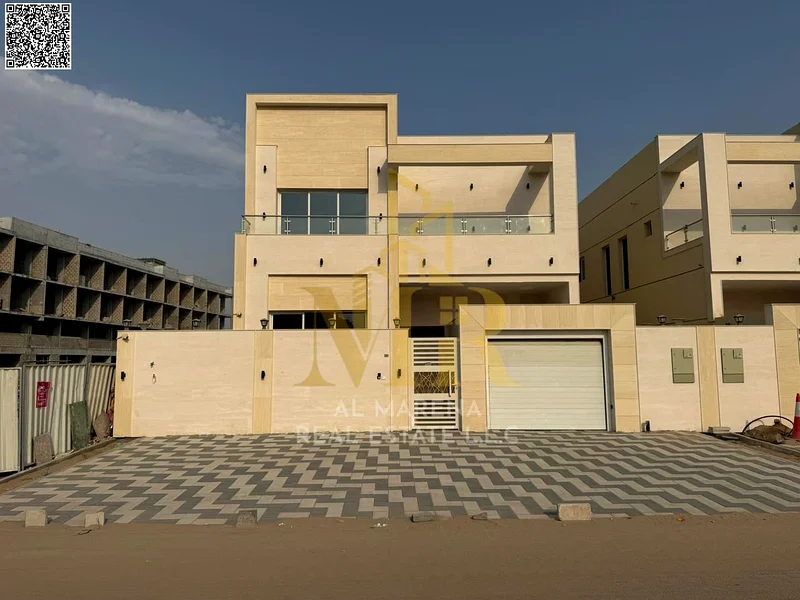 A villa with a price including registration and ownership fees on the main street, ready for occupancy in the most upscale areas of Ajman, freehold fo63898098118273112