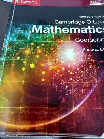 Cambridge o level mathematics course book second edition