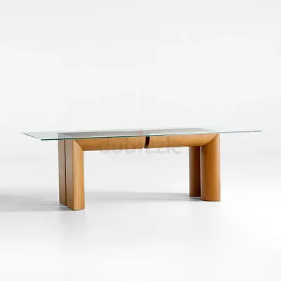 Elegant table + bench CRATEBARREL