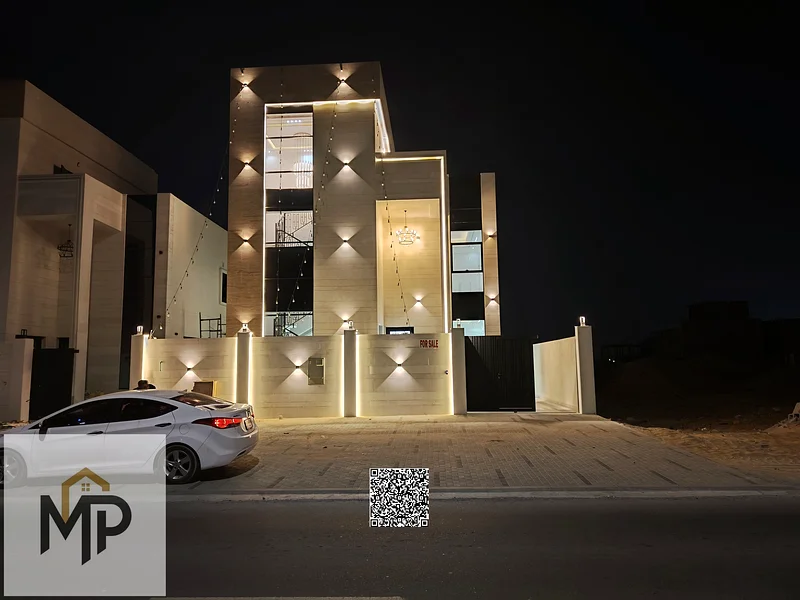فيلا فاخرة بتصميم عصري في الحيلو - عجمان، 3 طوابق على شارع رئيسي، مع مساحات واسعة، بسعر ممتاز يشمل التسجيل63897311373571110