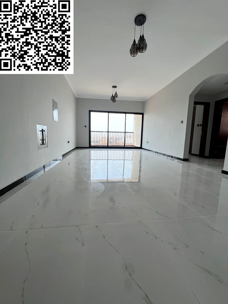 Two bedrooms and a spacious hall, first tenant in Al Muwaihat 3 - Ajman, 3 bathrooms, built-in wardrobes, central air conditioning, prime location nea63711781313794113