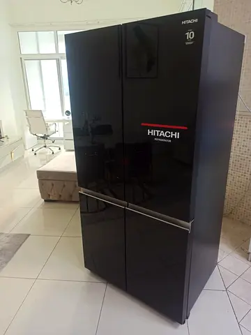 Hitachi four door fridge freezer