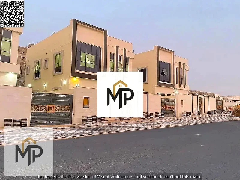 For sale, a villa, including registration and ownership fees, directly opposite the mosque, two floors, stone facade, with the possibility of easy ban63897311389186111