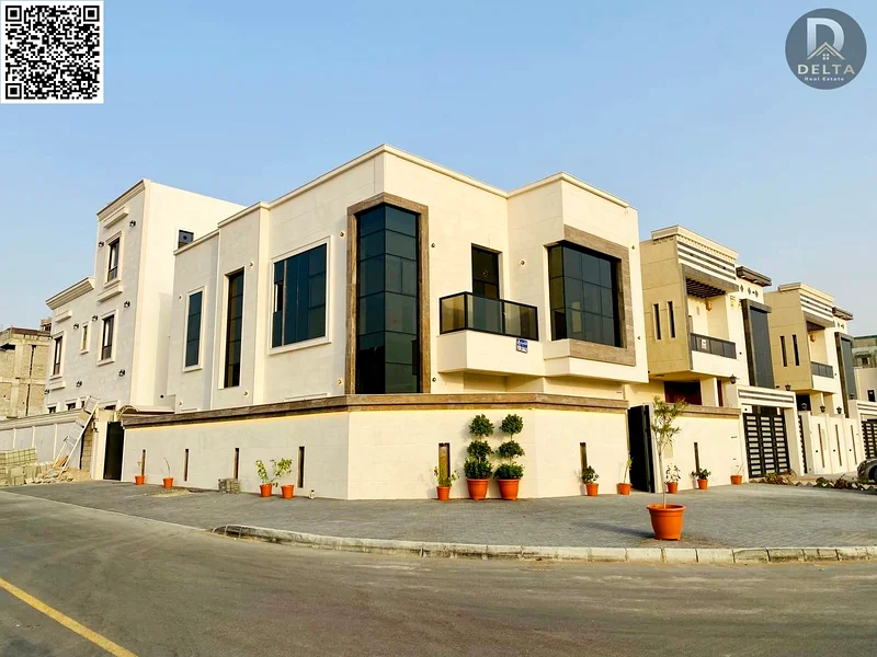 🏡 Luxurious corner villa for sale in Al Helio 2 - Ajman 📍 Ideal location | Elegant design | Electricity and water included  ✨ A golden opportunity t63898098003331110