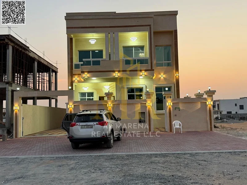 A villa with an all-inclusive price, electricity and water, on the main street, ready for occupancy in the most upscale areas of Ajman. Freehold for a63898098144257110