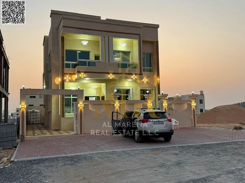 A villa with an all-inclusive price, electricity and water, on the main street, ready for occupancy in the most upscale areas of Ajman. Freehold for a63898098144257112