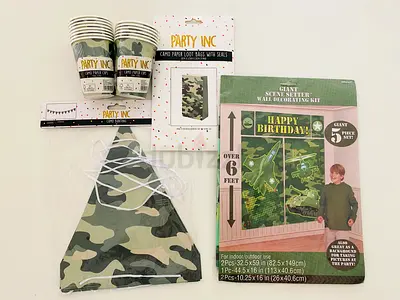 Military Party Decorations Party Bags and Cups