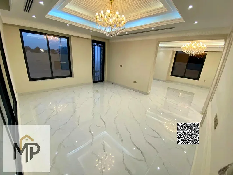 فيلا فاخرة بتصميم كلاسيكي في موقع متميز أمام مجمع أزها، وبسعر يشمل رسوم التسجيل ورسوم الملكية.63897760687233114
