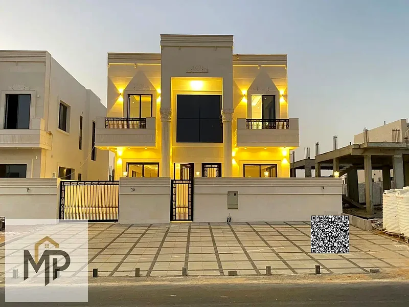 فيلا فاخرة بتصميم كلاسيكي في موقع متميز أمام مجمع أزها، وبسعر يشمل رسوم التسجيل ورسوم الملكية.63897760687233110