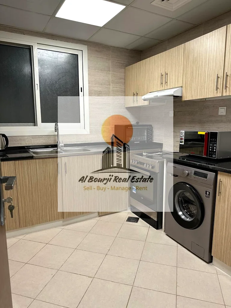 🏡 شقة فاخرة للإيجار الشهري – برج الواحة متوفرة الآن: شقة واسعة من غرفتي نوم مع صالة وحمامين، مفروشة بالكامل63811472420227114