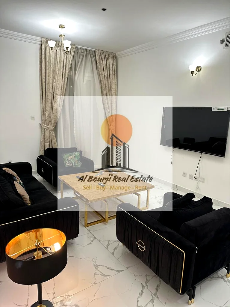 🏡 شقة فاخرة للإيجار الشهري – برج الواحة متوفرة الآن: شقة واسعة من غرفتي نوم مع صالة وحمامين، مفروشة بالكامل63811472420227111