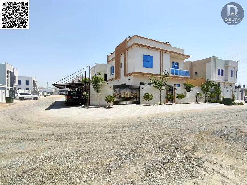 🏡✨ Luxurious villa for sale in Al Helio 2 - Ajman 📍 Corner on two streets | 🧭 Directly behind the Farmers Market 💡 All-inclusive price: 1,650,00063914210890626111