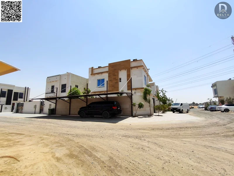 🏡✨ Luxurious villa for sale in Al Helio 2 - Ajman 📍 Corner on two streets | 🧭 Directly behind the Farmers Market 💡 All-inclusive price: 1,650,00063914210890626110
