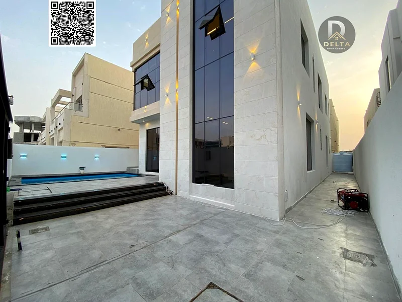 🏡 للبيع - فيلا فاخرة في الهيليو 2 - عجمان ✨ المساحة: 3,850 قدم مربع | طابقين + سطح | 5 غرف نوم رئيسية | مسبح خاص | رسوم التسجيل متضمنة63897760807811112